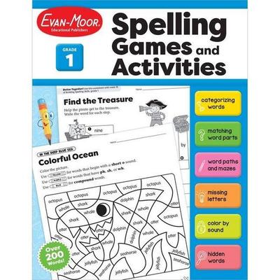 Spelling Games and Activities, Grade 1, Taschenbuch von Educational Publishers Evan-Moor, Evan-Moor Educational Publishers, 978-1-64514-328-4