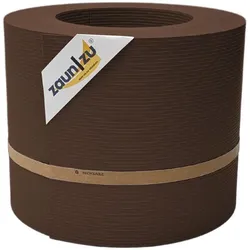 zaun zu® Sichtschutzstreifen Rille PP für Doppelstabmatten Zaun Braun 26m