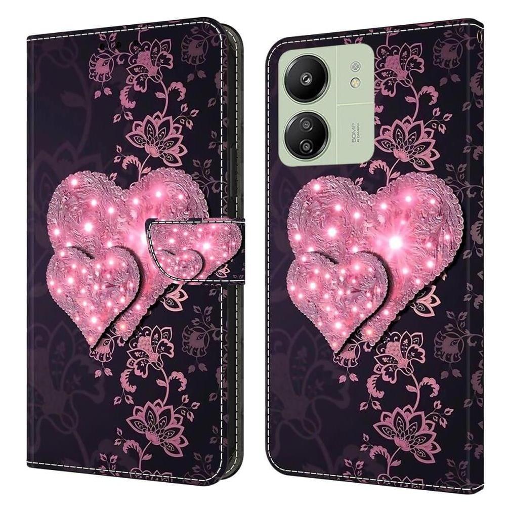 Cover-Discount Xiaomi Poco C65 / Redmi 13C - 3D-Effekt Etui Herzen (Xiaomi Poco C65, Xiaomi Redmi 13C) (660171407E)