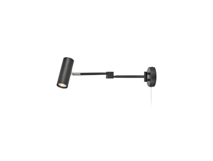 Markslöjd Wandleuchte Arlo, dimmbar, schwarz, für Flurbereich, Metall, Modern
