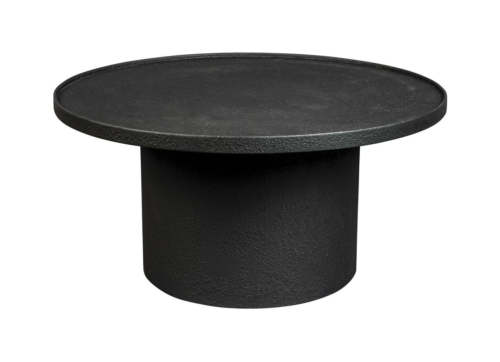 Dutchbone Salontafel Winston Metaal, Rond, Zwart, Diameter: 70 cm