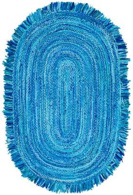 SAFAVIEH Handmade Braided Libby Country Cotton Rug with Fringe