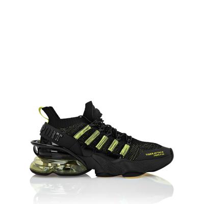 Sneaker PLEIN SPORT "Tiger", Damen, Gr. 35, Normalschaft, gelb (0229, schwarz, gelbfluo), Schuhe Sneaker