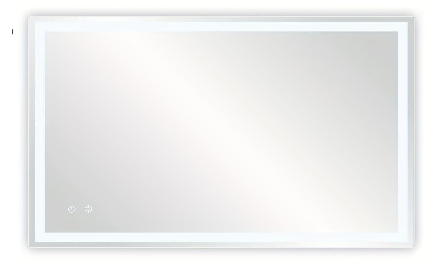 Selius Verlichte Badkamerspiegel met Led - Wandspiegel - 100 x 60 cm
