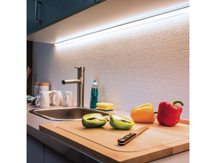 Paulmann MaxLED 500 Strip IP20 tageslicht 2,5m MaxLED, dimmbar, alu / grau / zink, Metall
