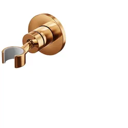Steinberg Serie 100 Wandhalterung für Brausen, ohne Brauseanschlussbogen, 1001665RG, Farbe: Rose Gold