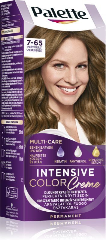 Schwarzkopf Palette Intensive Color Creme coloration cheveux permanente teinte 7-65 (LG5) Sparkling Nougat 1 pcs