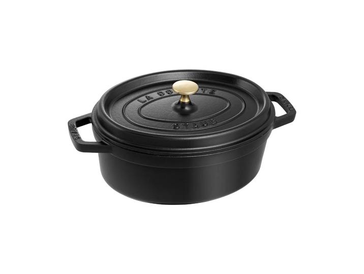 STAUB Cocotte ovale La Cocotte Staub fonte 5,5 L Noir