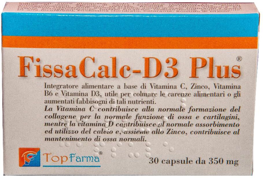 TOP GROUP Srl FISSACALC-D3 Plus 30 Cps 350mg