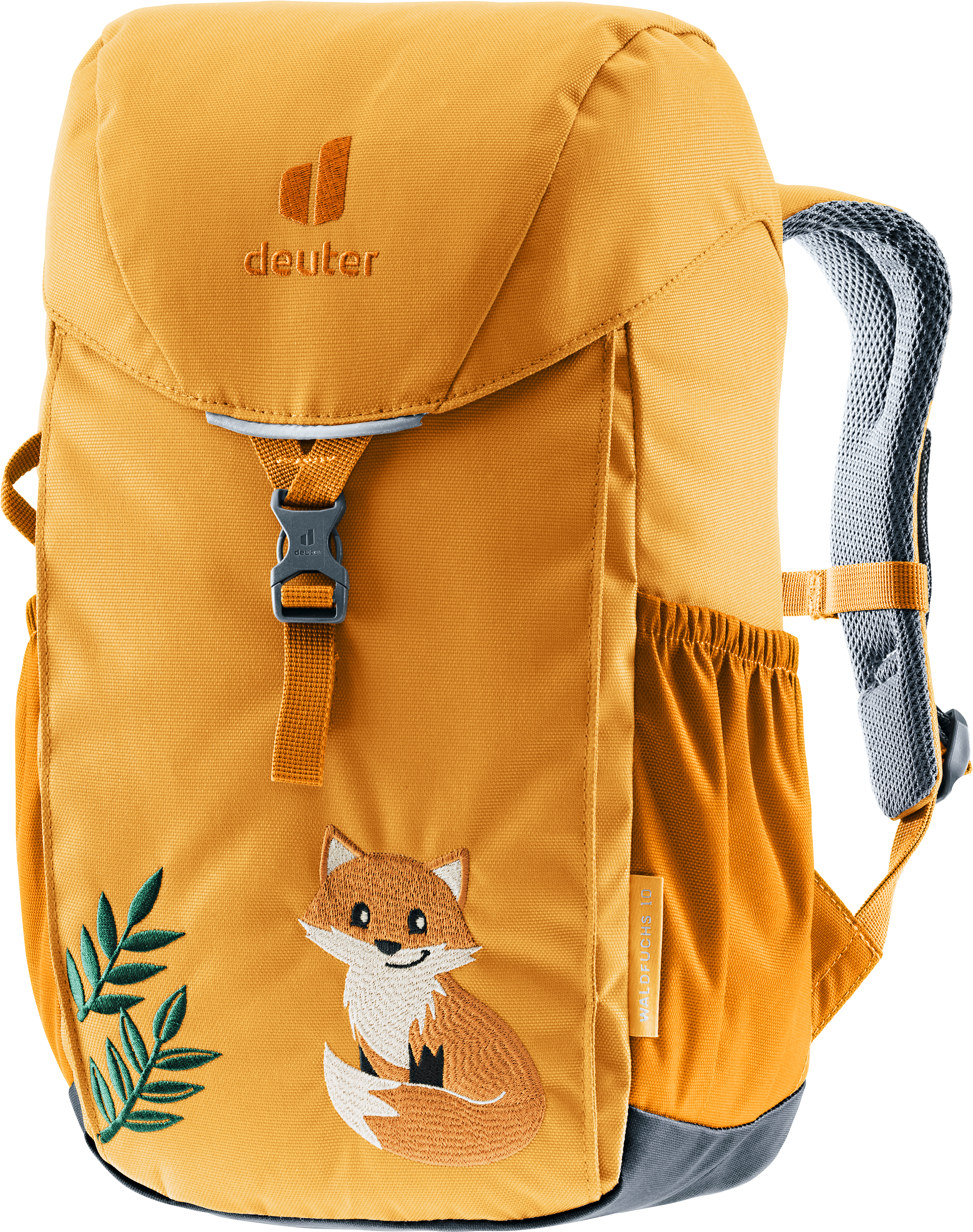 Kinderrucksack DEUTER "WALDFUCHS 10 L", gelb (amber, maple), Rucksäcke, Kinder, B/H/T: 21cm x 35cm x 14cm, Polyester, Kinderrucksack, mit 10 Litern Volumen, sportlicher Stil, für Kinder, B:21cm H:35cm T:14cm amber, maple B/H/T: 21cm x 35cm x 14cm