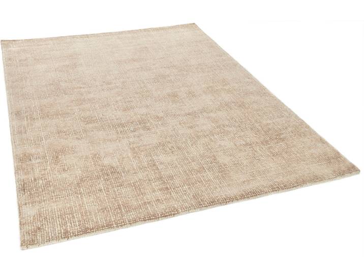 Teppich TOM TAILOR HOME Groove Gr. 1, braun, B:65cm H:15mm L:135cm, Viskose, Wolle, Teppiche, Teppich, modernes Design, edles Farbspiel, auch in rund, Wohnzimmer