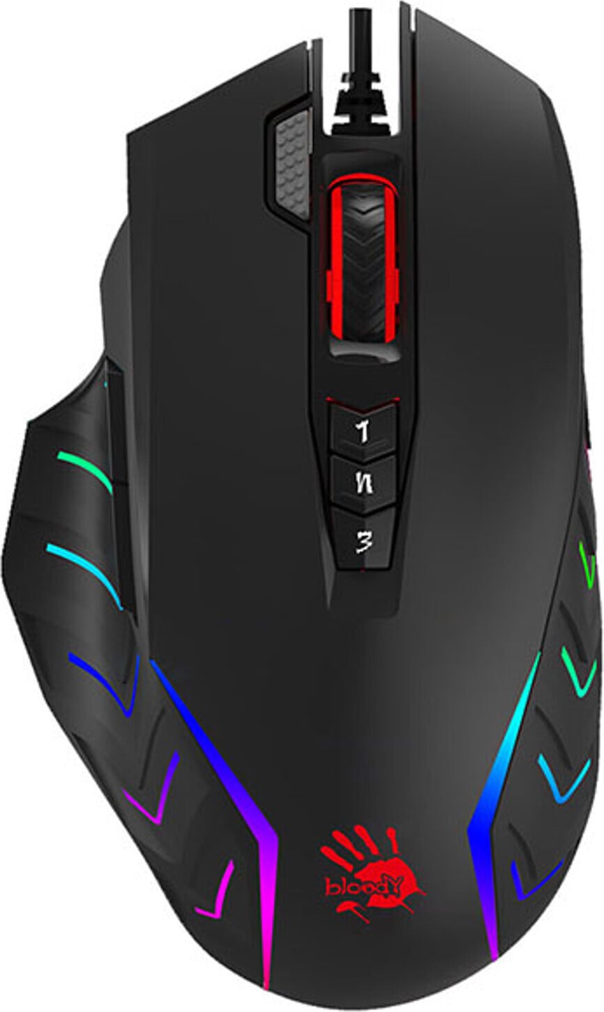 A4Tech Bloody J95S Stone USB Gamingmuis - Zwart