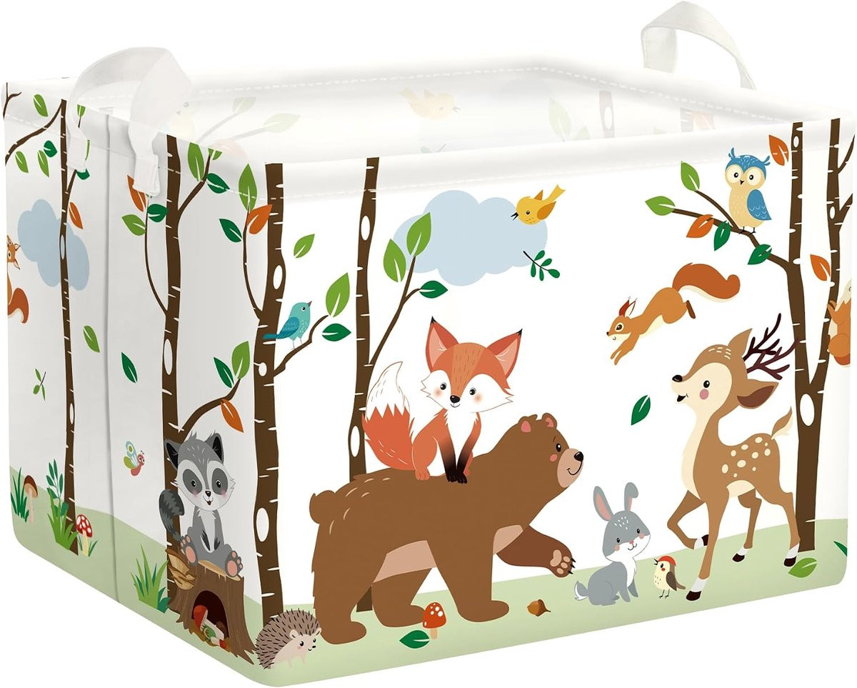 Opvouwbare Wasmand voor Kinderen en Speelgoed, 36 Liter