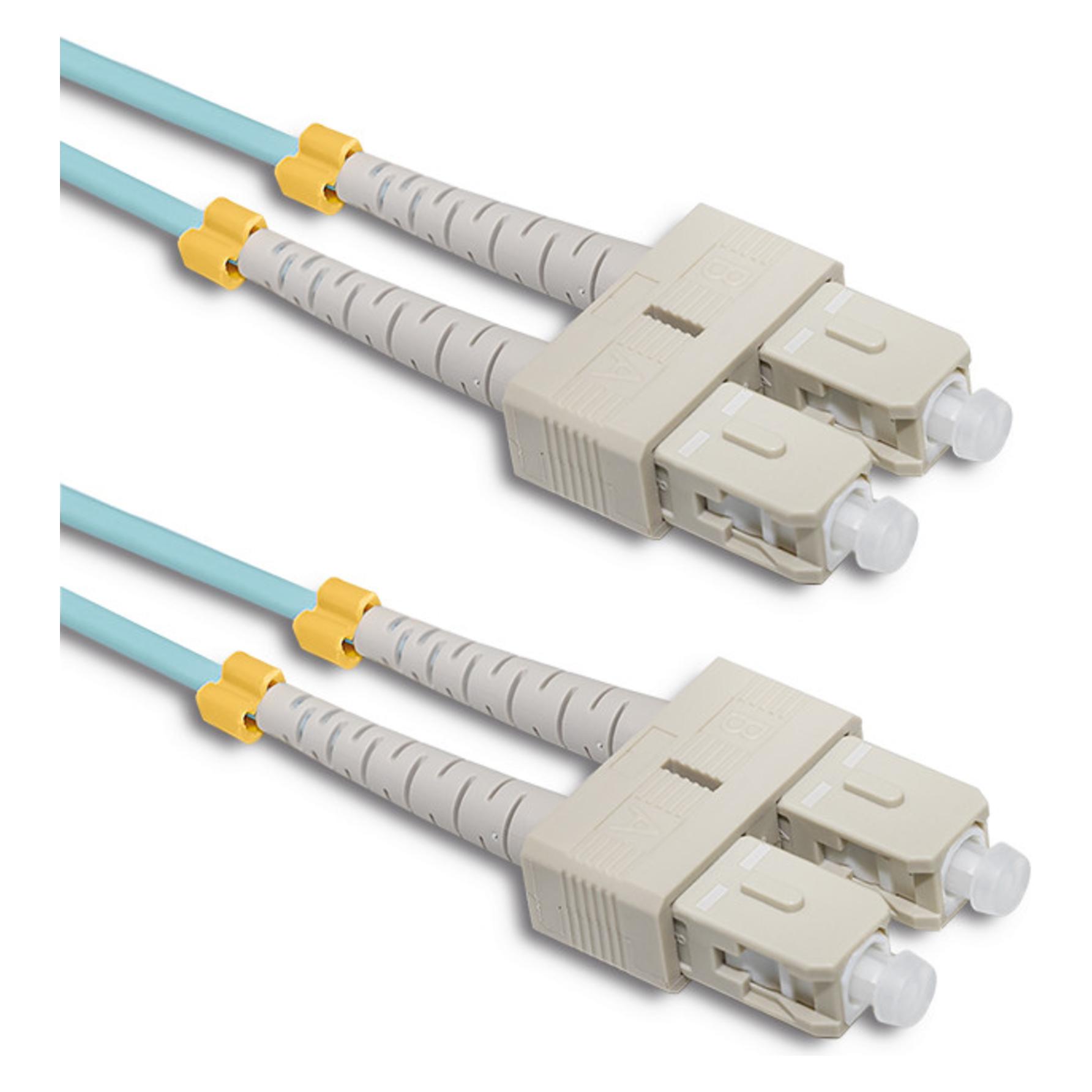 Qoltec Patchcord światłowodowy SC/UPC - SC/UPC | Multimode | 50/125 | OM4 | Duplex | 5m (5 m) (54355)