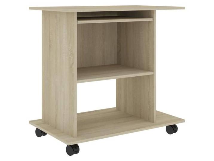 Bureau d'ordinateur - OMABETA - Chêne sonoma - 80x50x75 cm - Aggloméré - Meubles haut de gamme