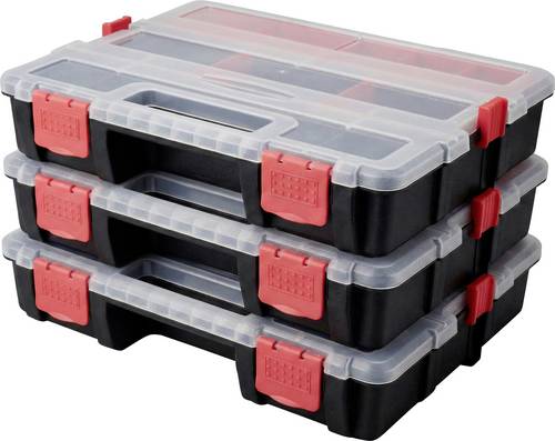 TOOLCRAFT Sortimentsbox (L x B x H) 285 x 225 x 60mm Anzahl Fächer: 21 variable Unterteilung Inhalt 3St.