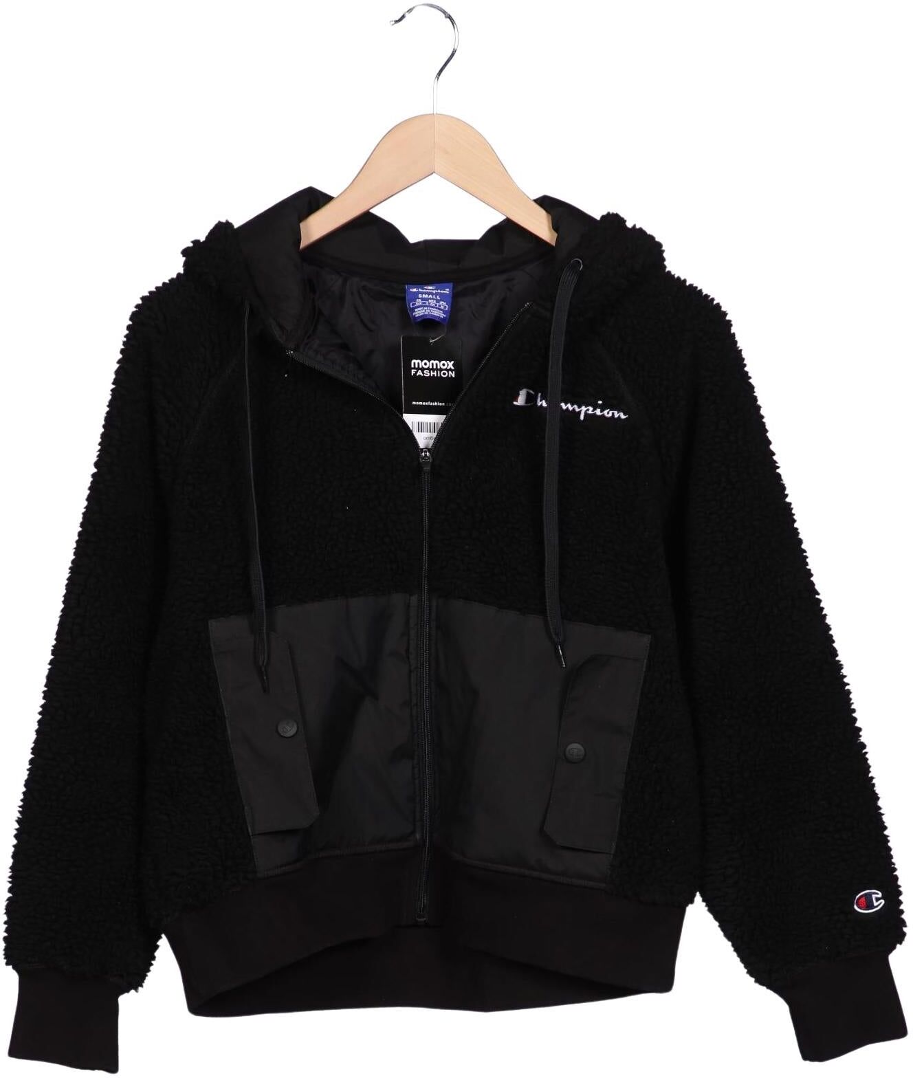 Champion Damen Jacke, Schwarz, Gr. S, Synthetik - Second Hand