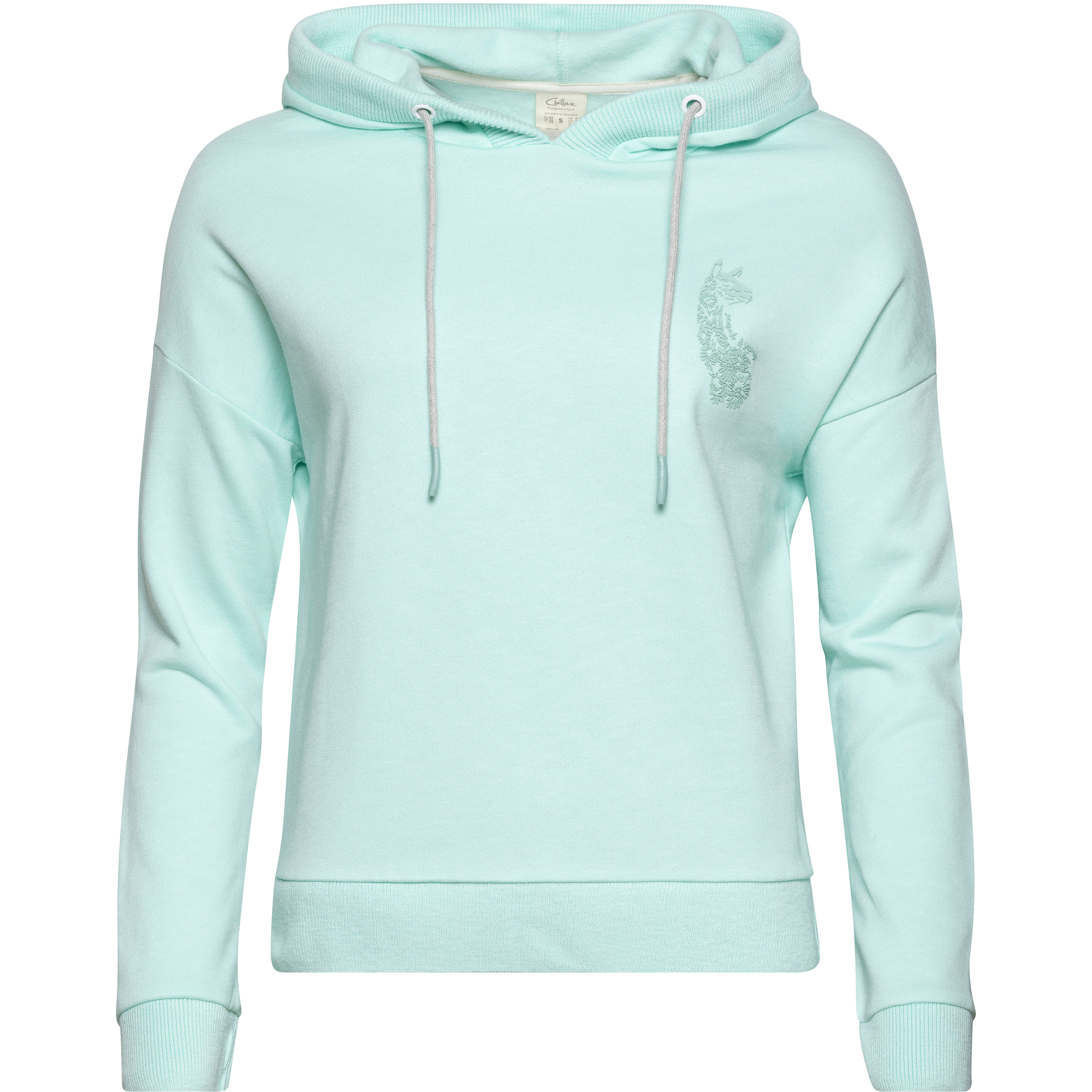 Chillaz Stelvio Alpaca Floral Damen Hoodies tuerkis Größe XS Bouldern | Lifestyle | Sportklettern Hautfreundlich