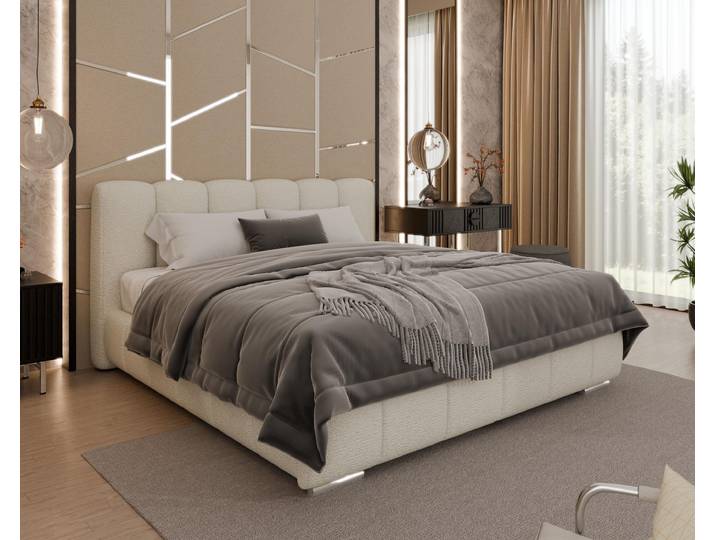 Polsterbett \ ZAIRA\ – Modernes Design, verschiedene Farben & Größen - ohne matratze