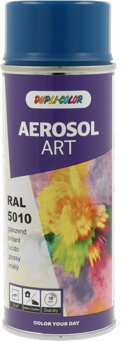 Buntlackspray AEROSOL Art enzianblau glänzend RAL 5010 400 ml Spraydose ; European Aerosols (722561)