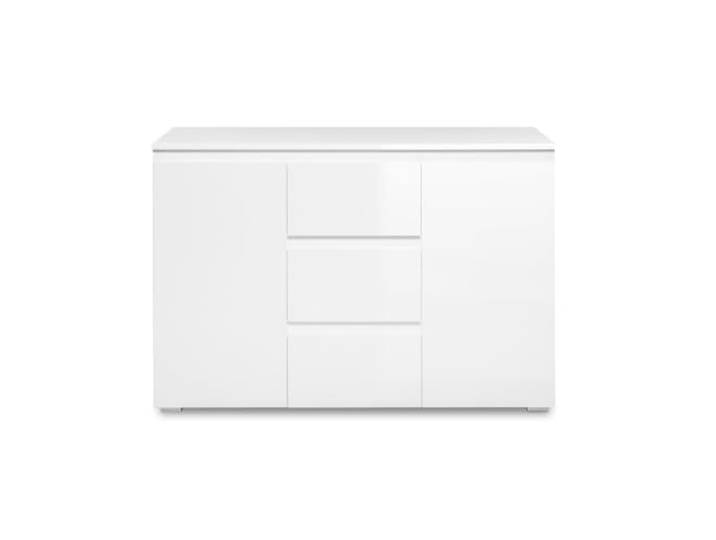 Calicosy Buffet 2 Portes 3 Tiroirs Blanc L120 cm - Pretoria