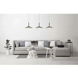 Pendellampe Hängelampe Esstischlampe schwarz 3 flammig Kücheleuchte LED H 180cm