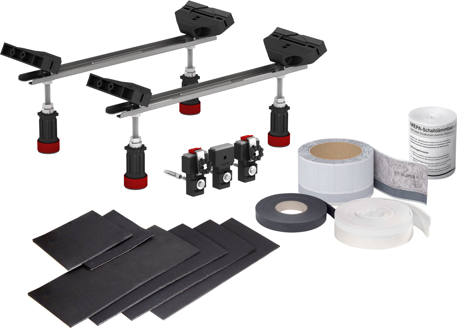 Set de baignoire MEPA WSgrip 3S + 182111 avec ADS, pour baignoires Kaldewei