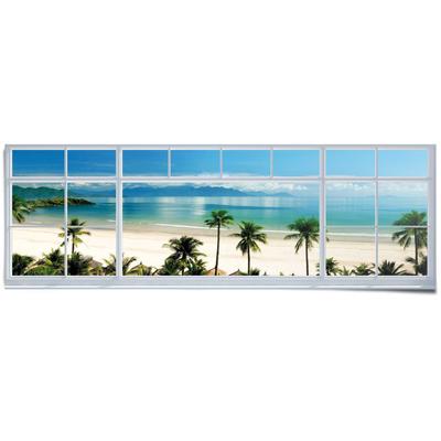 Poster REINDERS "Zimmer mit Meerblick", blau (farbe bild(er): blau), B:158cm H:53cm, Papier, Bilder, Poster