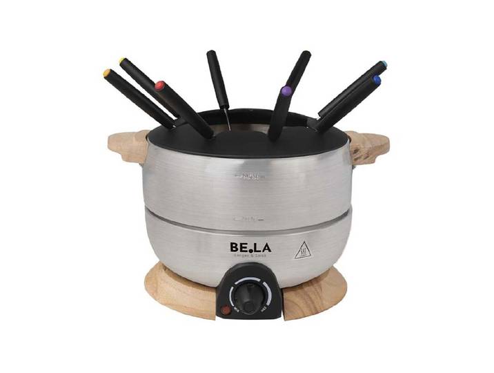 Berger & Lanz elektronisches Fondue Set Holz