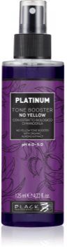 Black Professional Line Line Platinum Absolute No Yellow Booster spray sem enxaguar neutraliza tons amarelados 125 ml. Line Platinum Absolute No Yellow Booster