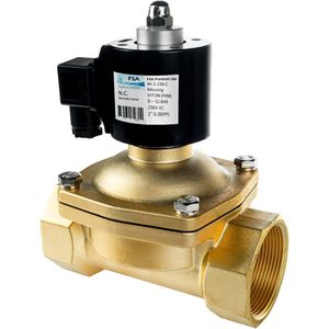 FSA Magnetventil Premium M-2-230-C, 2 Zoll, Messing, stromlos geschlossen, bis 10 bar, 230V