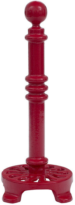 Symple Stuff Iron Paper Towel Holder Chilli Red 31.5cm H X 12cm W X 12cm D
