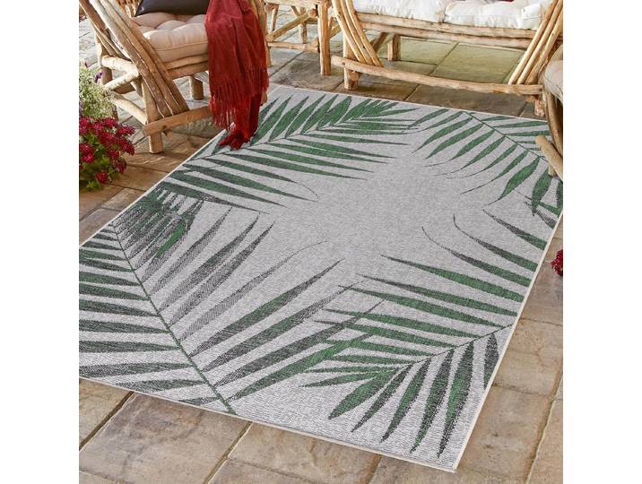 Outdoorteppich Sunny 4414 Grün Polyester 80 x 150cm