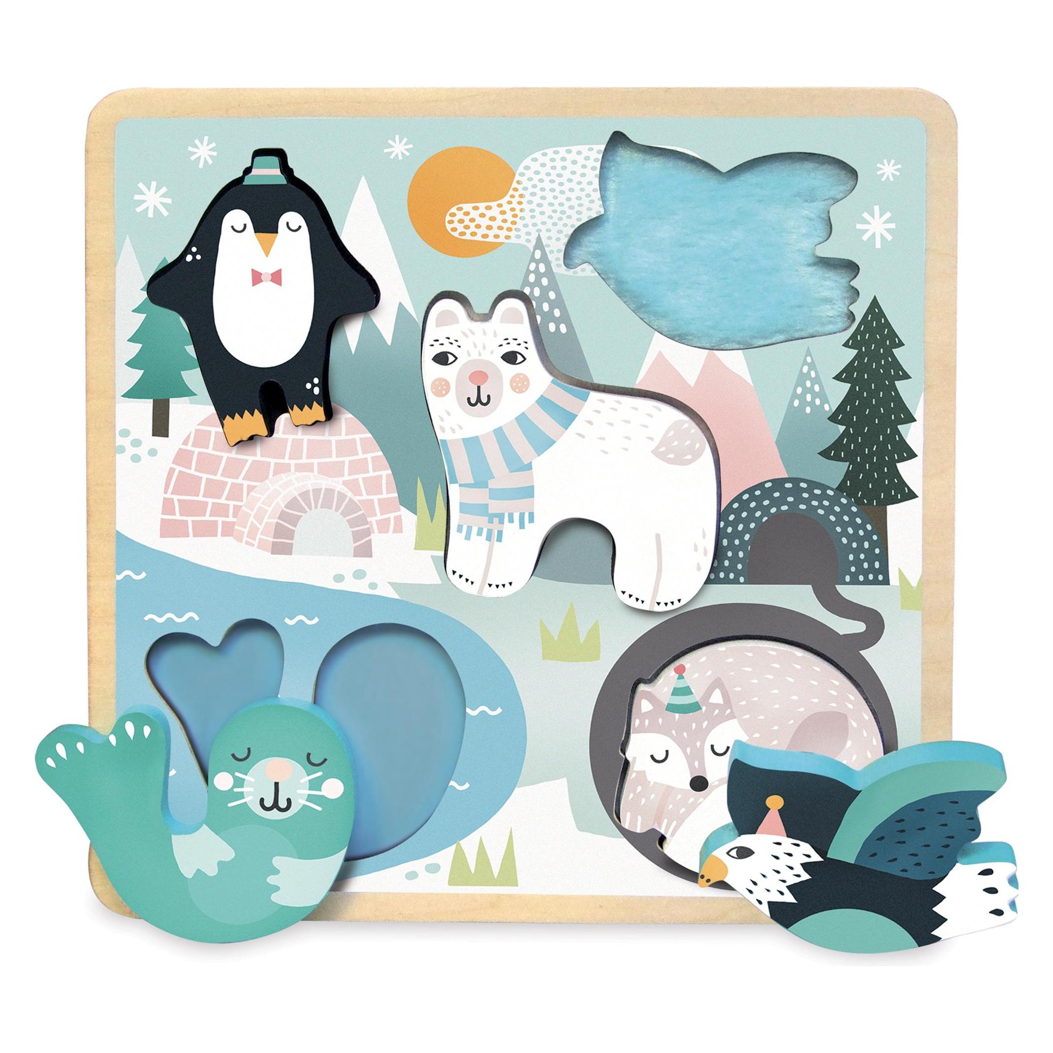 Vilac Holzpuzzle Tiere der Arktis (83.8503)