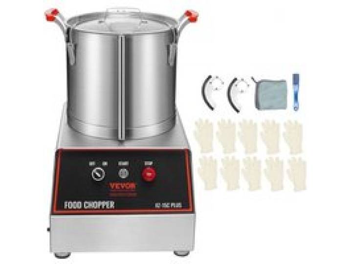 VEVOR Robot Culinaire 1400 W Robot de Cuisine Capacité 15 L Mixeur Multifonction Cuisine en Acier Inoxydable Alimentaire Hachoir Électrique pour Légumes Fruits Préparation Culinaire Restaurant Hôtel