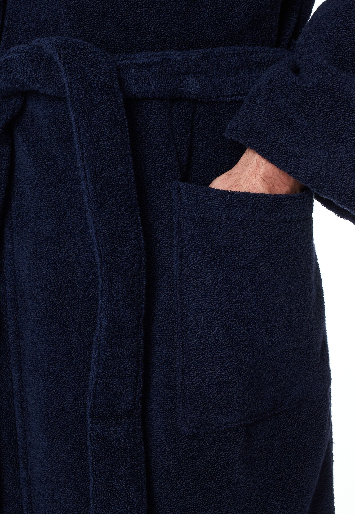 Herrenbademantel SCHIESSER "Essentials" Gr. S, blau (815, navyblau), S, Baumwolle, Hausmäntel, Herrenbademantel, in weicher, behaglicher Frottee-Qualität 815, navyblau S