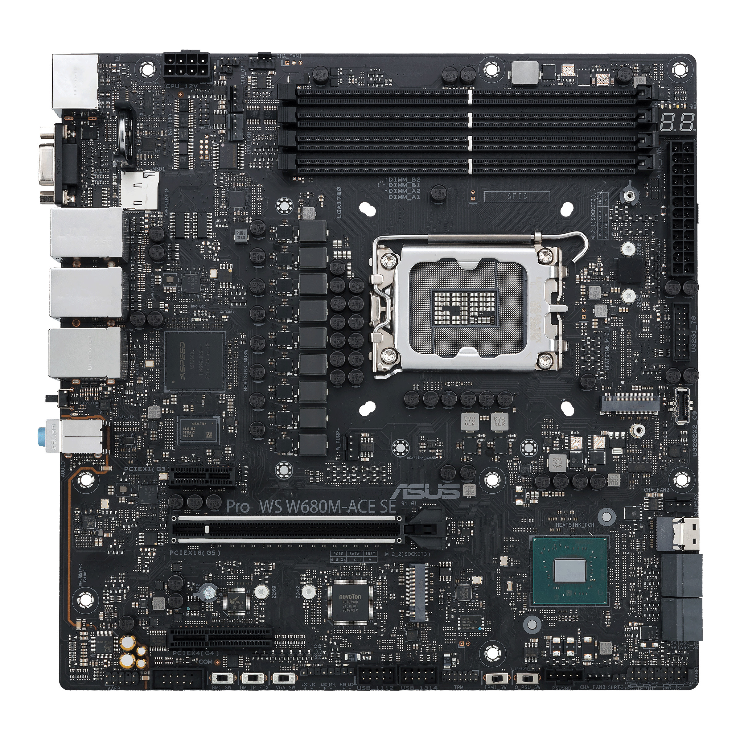 ASUS PRO WS W680M-ACE SE mATX Mainboard - Sockel 1700