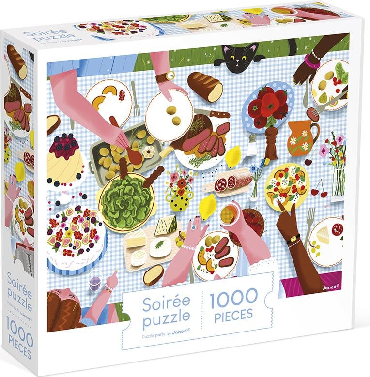 Janod Puzzel Familie-eetmoment - 1000 stukjes