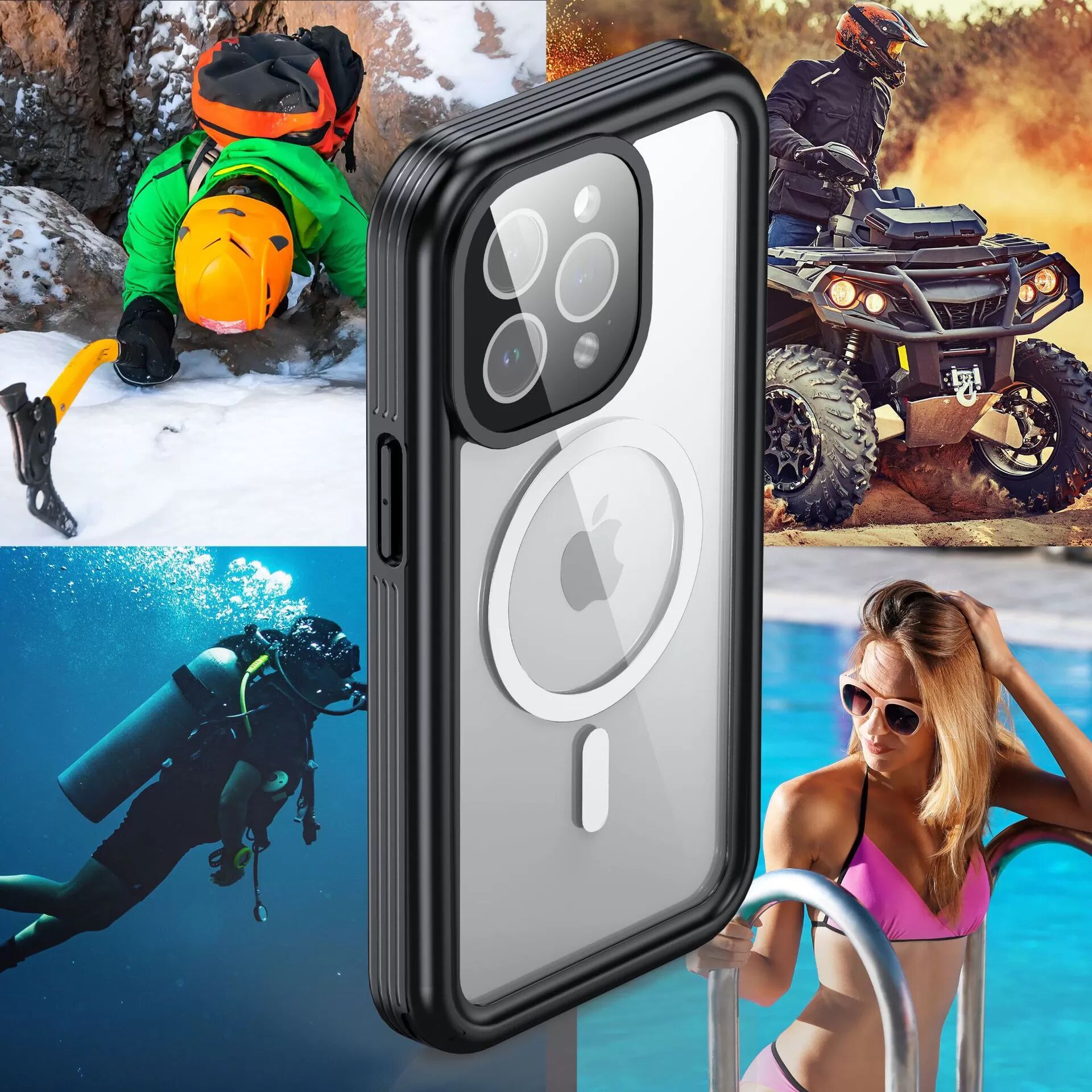 INF Wasserdichte Handyhülle für iPhone 15 Pro iPhone 15 Pro