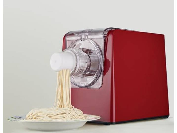 Sirge Pastamag48 Nudelmaschine 300 Watt – 48 Trafile – 900 g Pasta mit vertikaler Extrusion [nicht klebend] Gratis Kit Ravioli