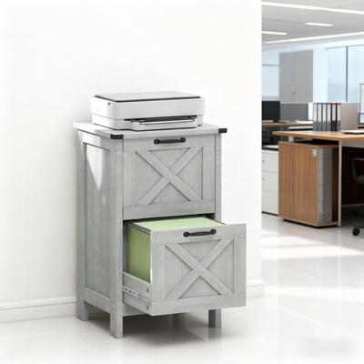 Kodotan sofa Farmhouse Office Storage Cabinet File Cabinet with 2 Drawers