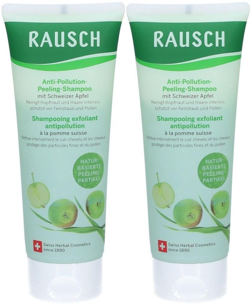 Rausch Anti-Pollution-Peeling-Shamp.m.Schweiz.Apf. x2 2x100 ml Shampoo