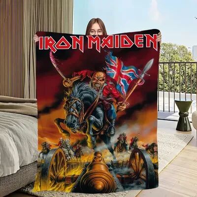 Shop Station Iron Maiden Blanket Soft Flannel Throw Blanket For Rock & Heavy Metal Fans b 39.37 59.06 In