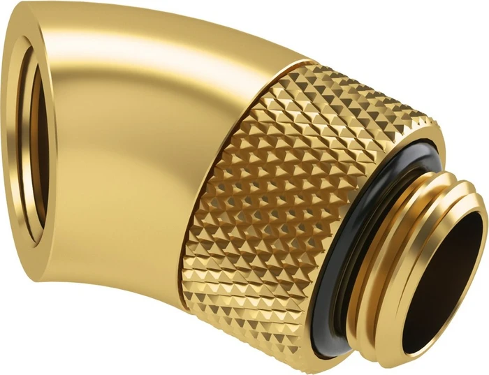 Barrow Adapter 45 Grad G1/4 Zoll AG auf G1/4 Zoll IG - drehbar, gold