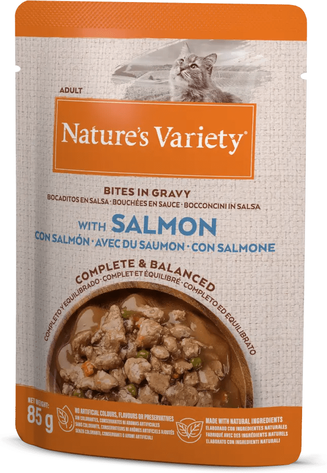 Nature`s Variety Nature´s Variety Original Bocaditos en Salsa con Salmón para Gatos 85 gr