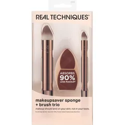 REAL TECHNIQUES Makeupsaver Sponge + Brush Trio - beige