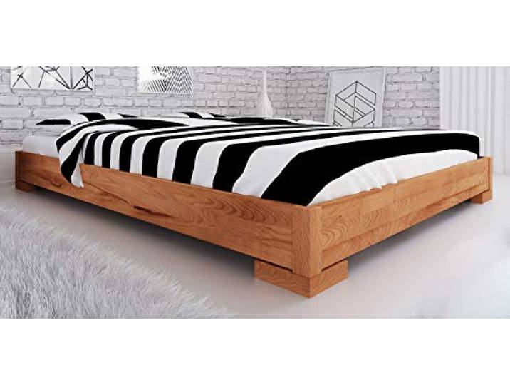 Doppelbett Kapiti 10 Kernbuche massiv geölt - Liegefläche: 160 x 200 cm (B x L)