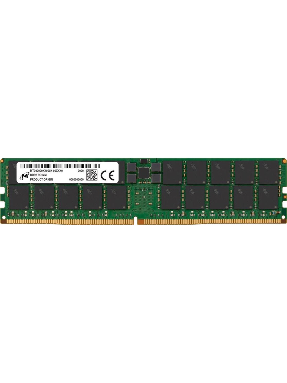 Crucial Micron DDR5-4800 Registriert - Parität/ECC - 64GB - CL40 - Single Channel (1 pcs) - Grün