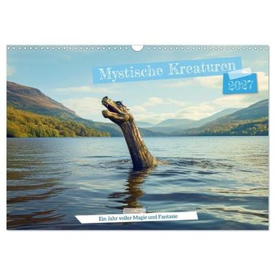 Mystische Kreaturen - Ein Jahr voller Magie und Fantasie (Wandkalender 2027 DIN A3 quer), CALVENDO Monatskalender