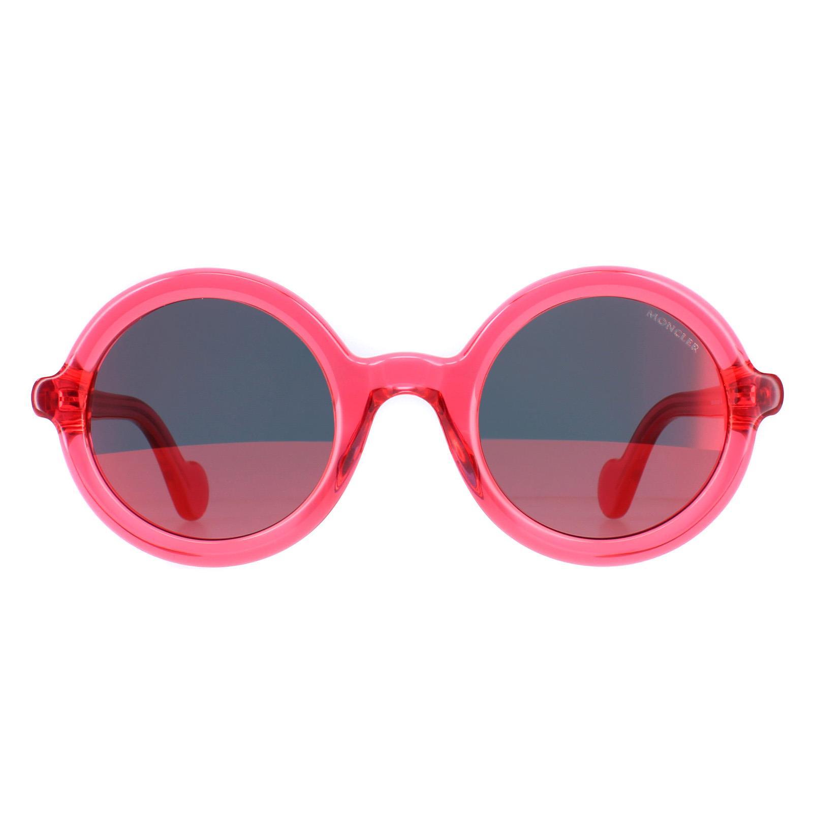 Moncler Runde Womens glänzend Fuchsia lila Gradient gespiegelt ML0005